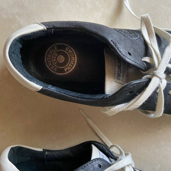 Pataugas Veritable black/white lace up sneakers size 39 - Picture 4 of 4